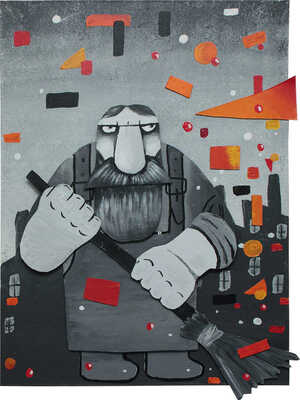 Ложкин Вася. 3D-диптих «Весёлый дворник»